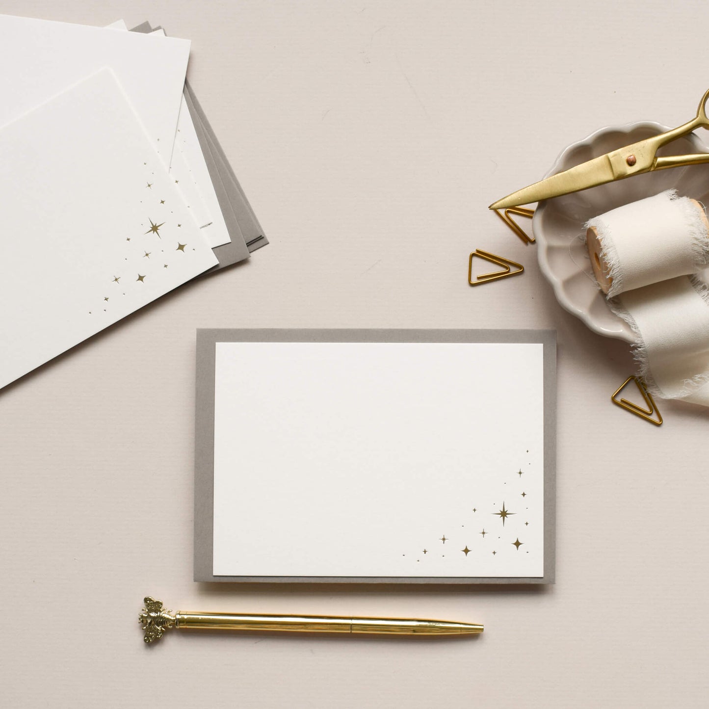 Gold Star Notecards