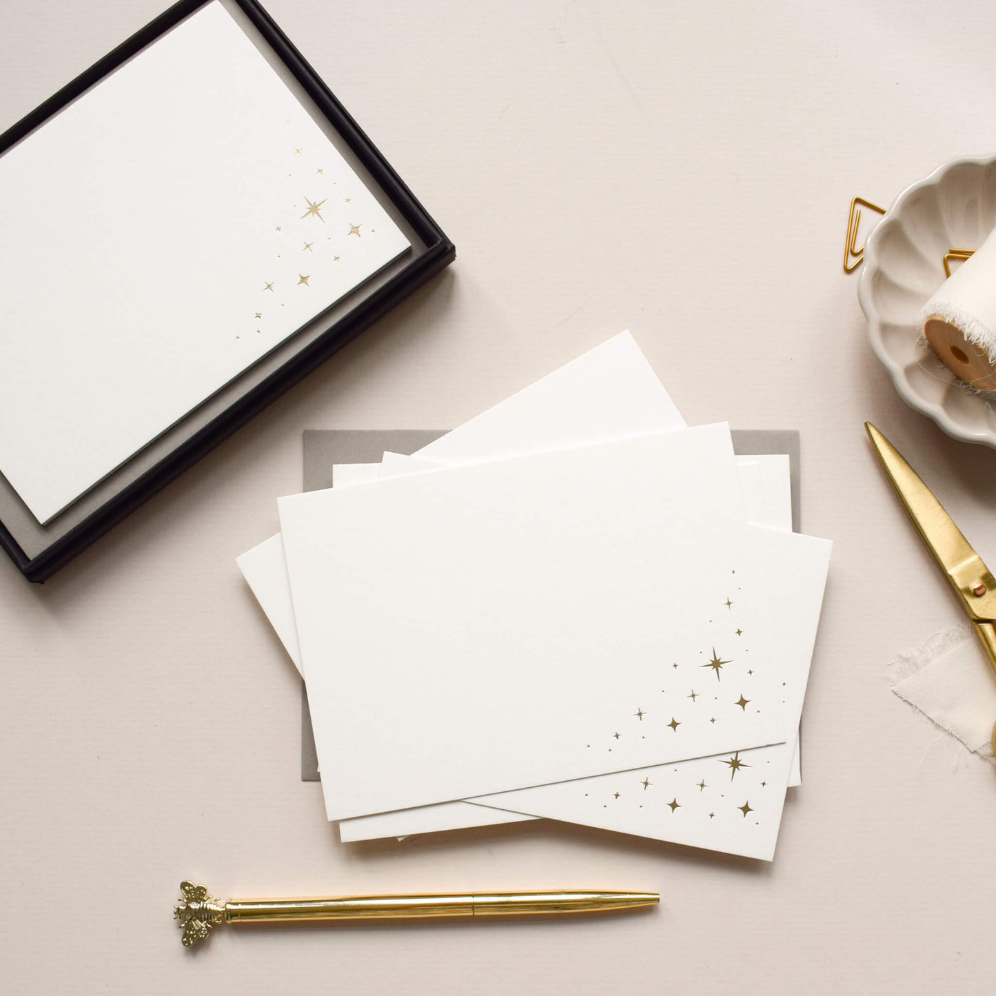 Gold Star Notecards