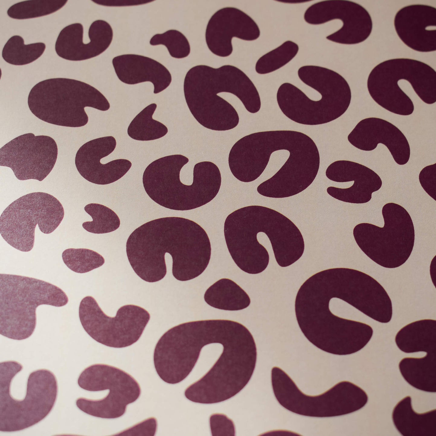 Burgundy Leopard Print Gift Wrap
