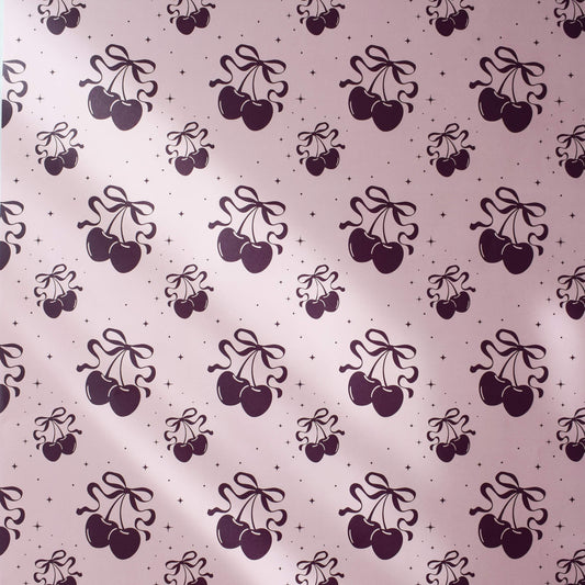 Cherry Print Gift Wrap