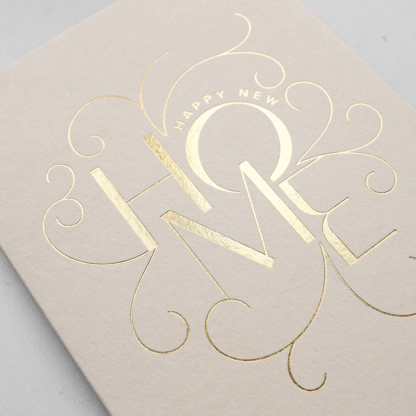 Happy New Home Card, Gold Foil