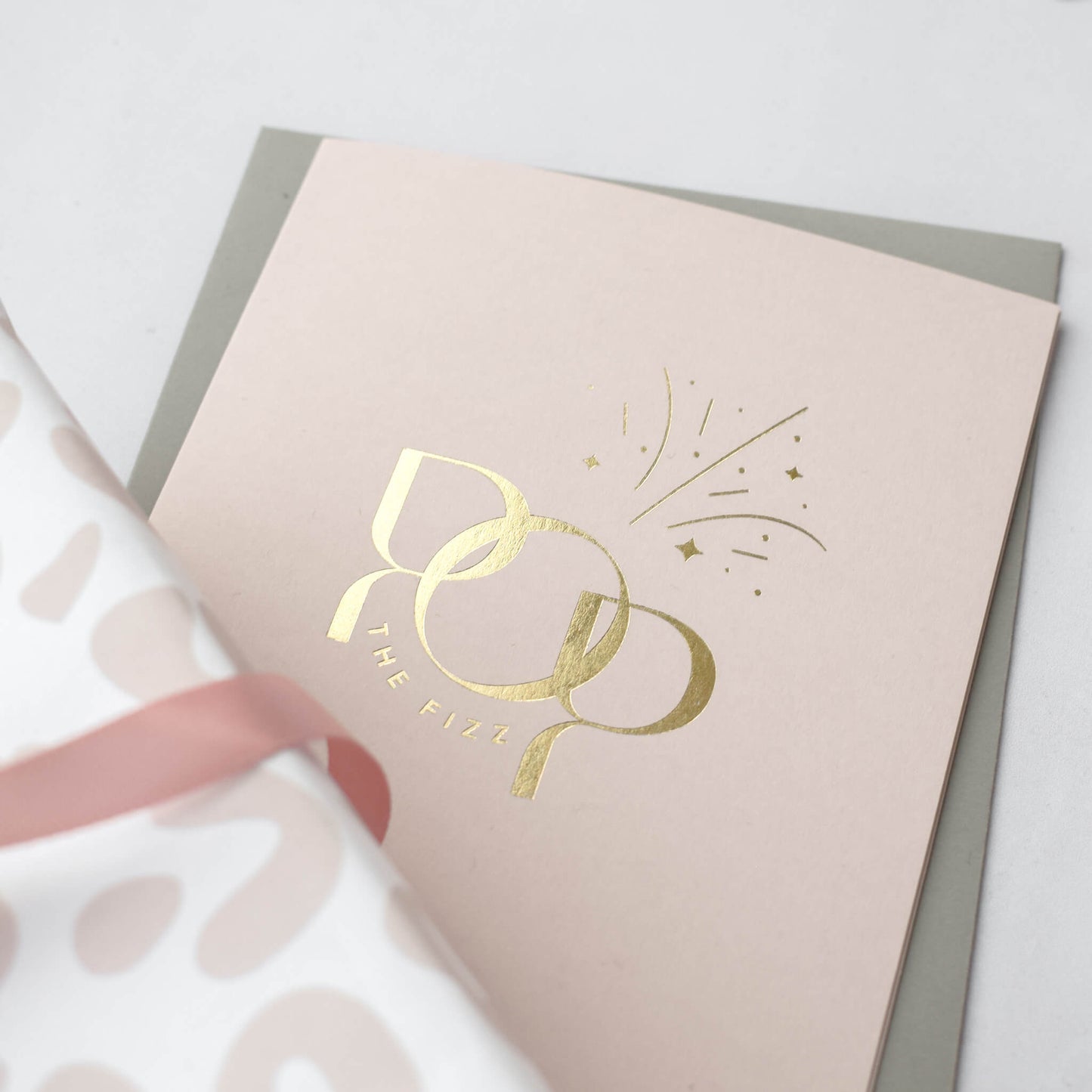 Blush Leopard Print Gift Wrap