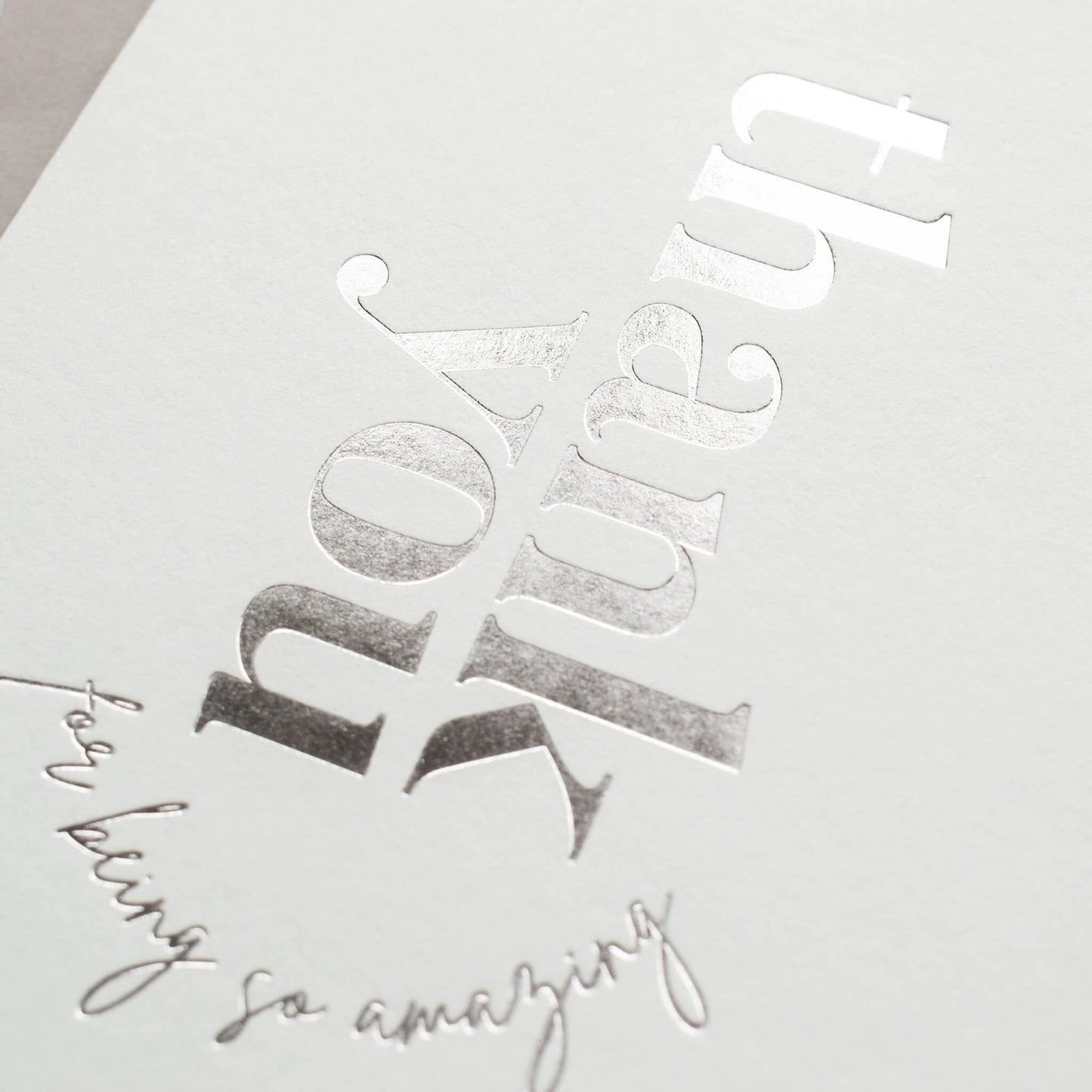 Ten Luxury Foiled Thank You Cards
