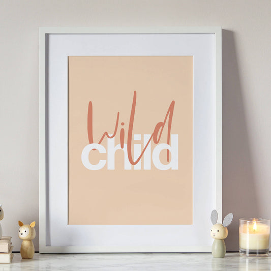 Wild Child Nursery Print