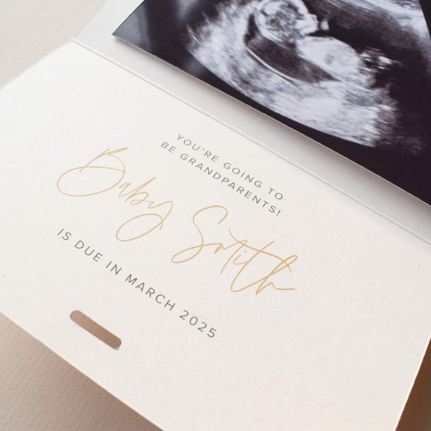 Pregnancy Announcement Card, We Have A Little Secret