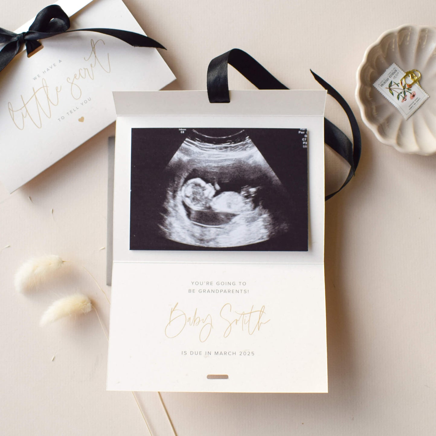Pregnancy Announcement Card, We Have A Little Secret