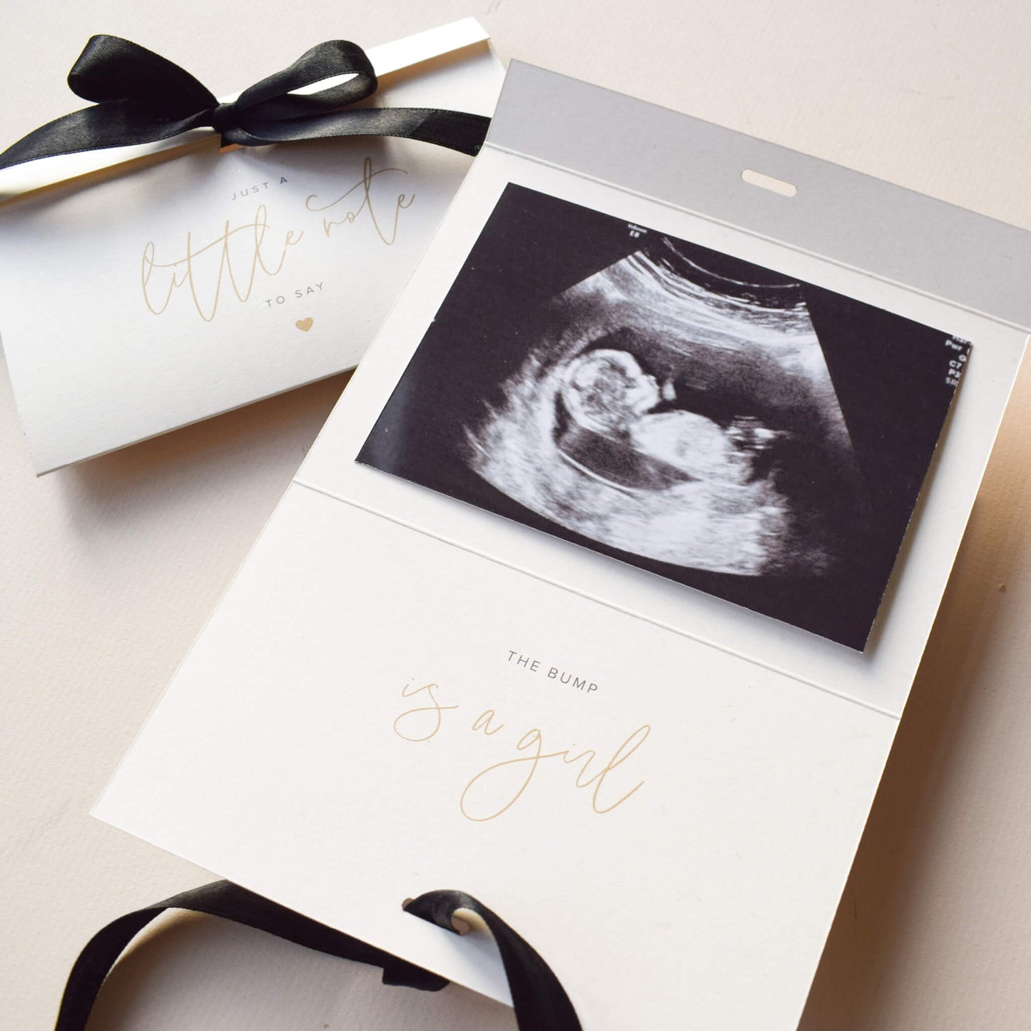 Personalised Pregnancy Reveal Card for Scan