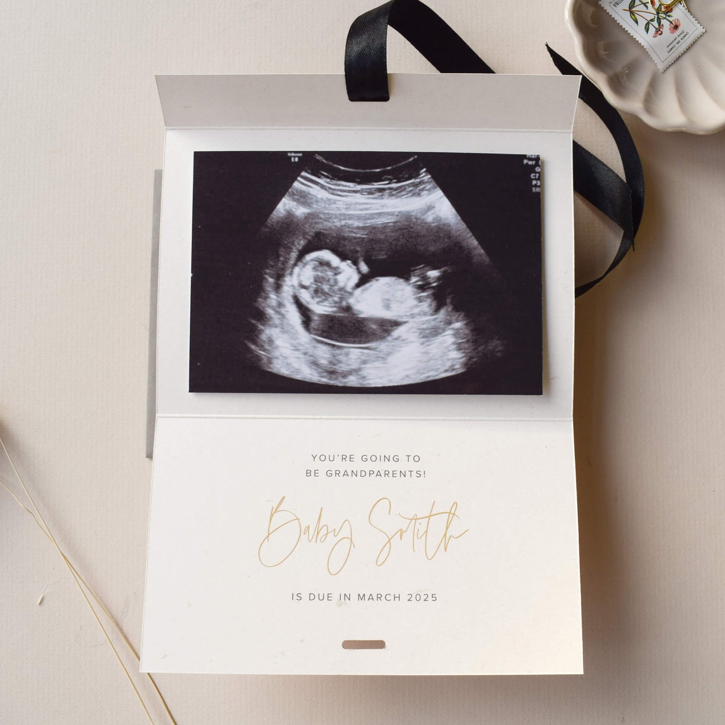 Pregnancy Announcement Card, We Have A Little Secret