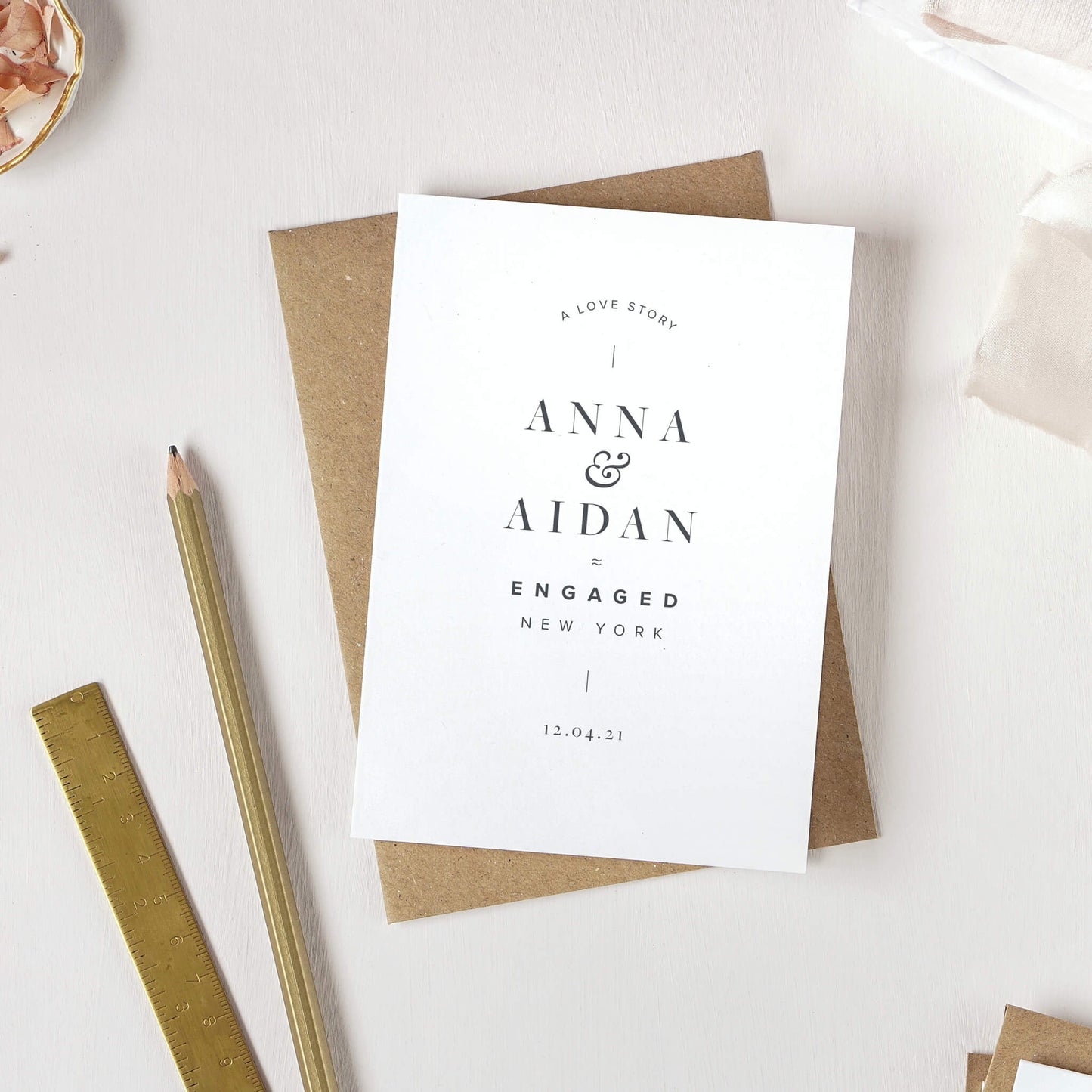 Personalised Engagement Card
