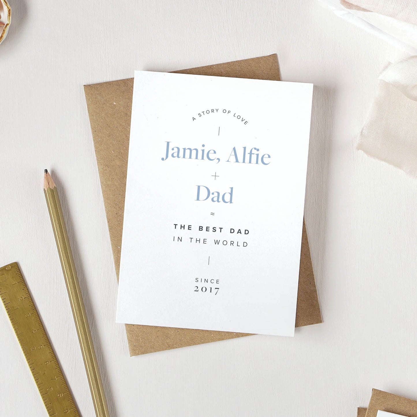 Father's Day Card Personalised With Name