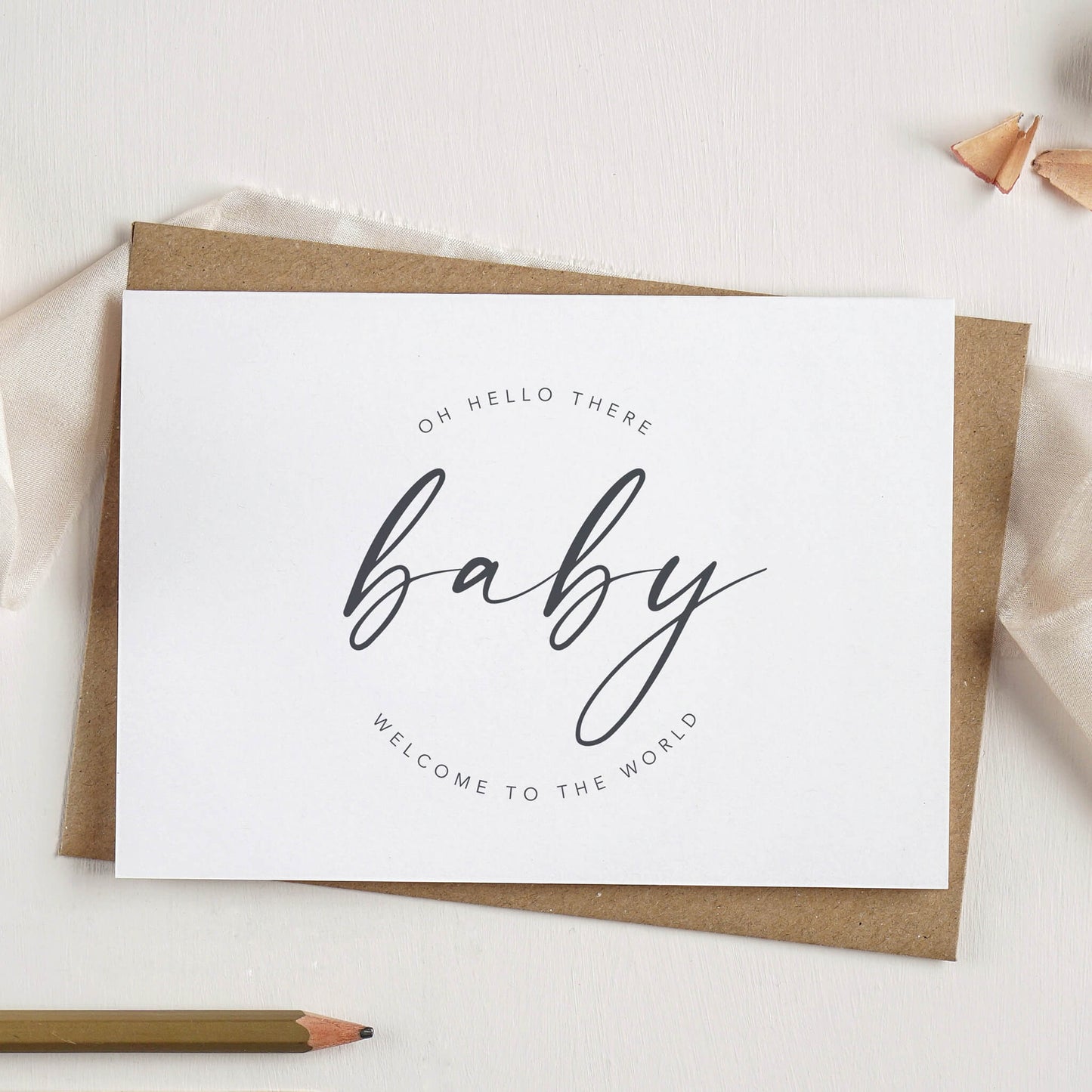 New Baby Card Personalised With Name