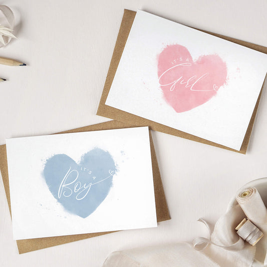 It's a Girl & It's a Boy Gender Reveal Card Pack