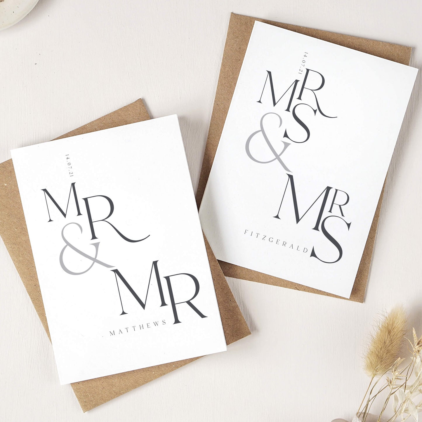 Personalised Mr and Mrs Card