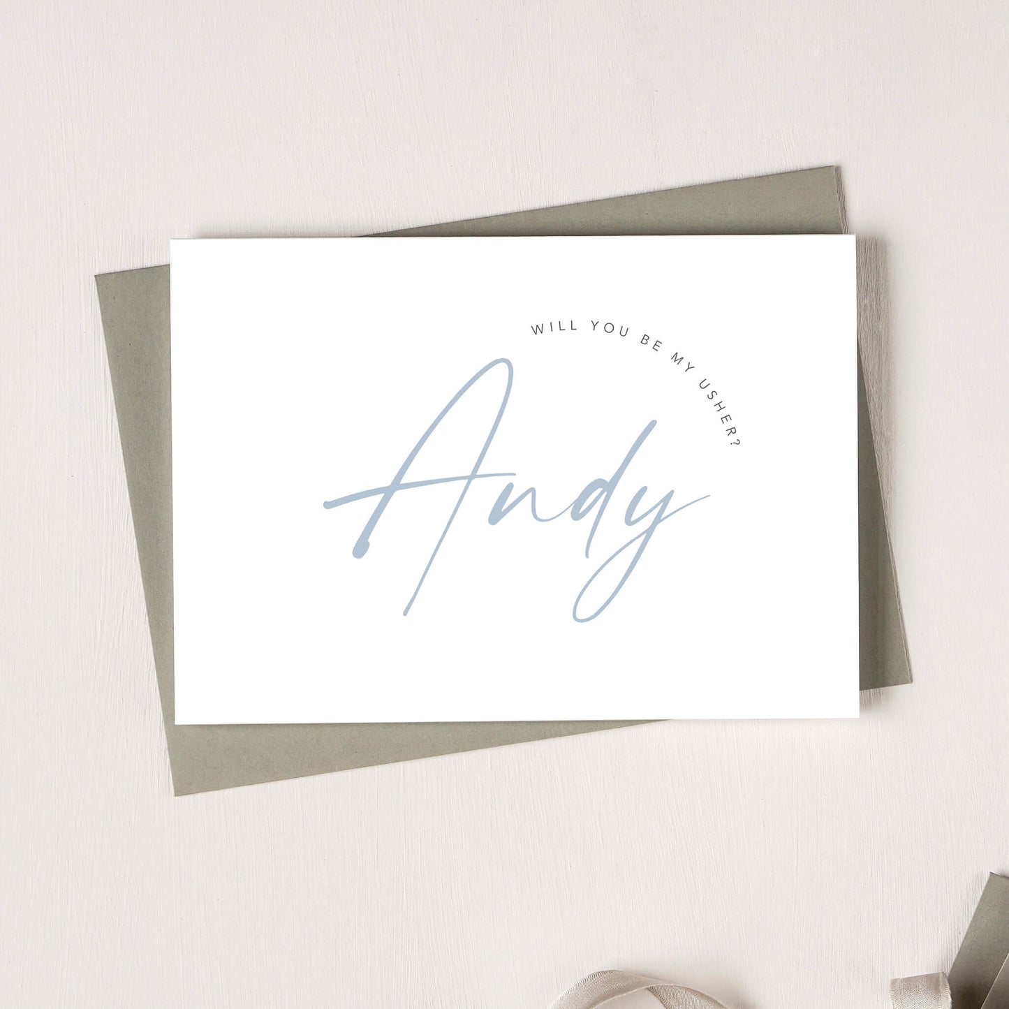 Will You Be My Best Man / Usher Card