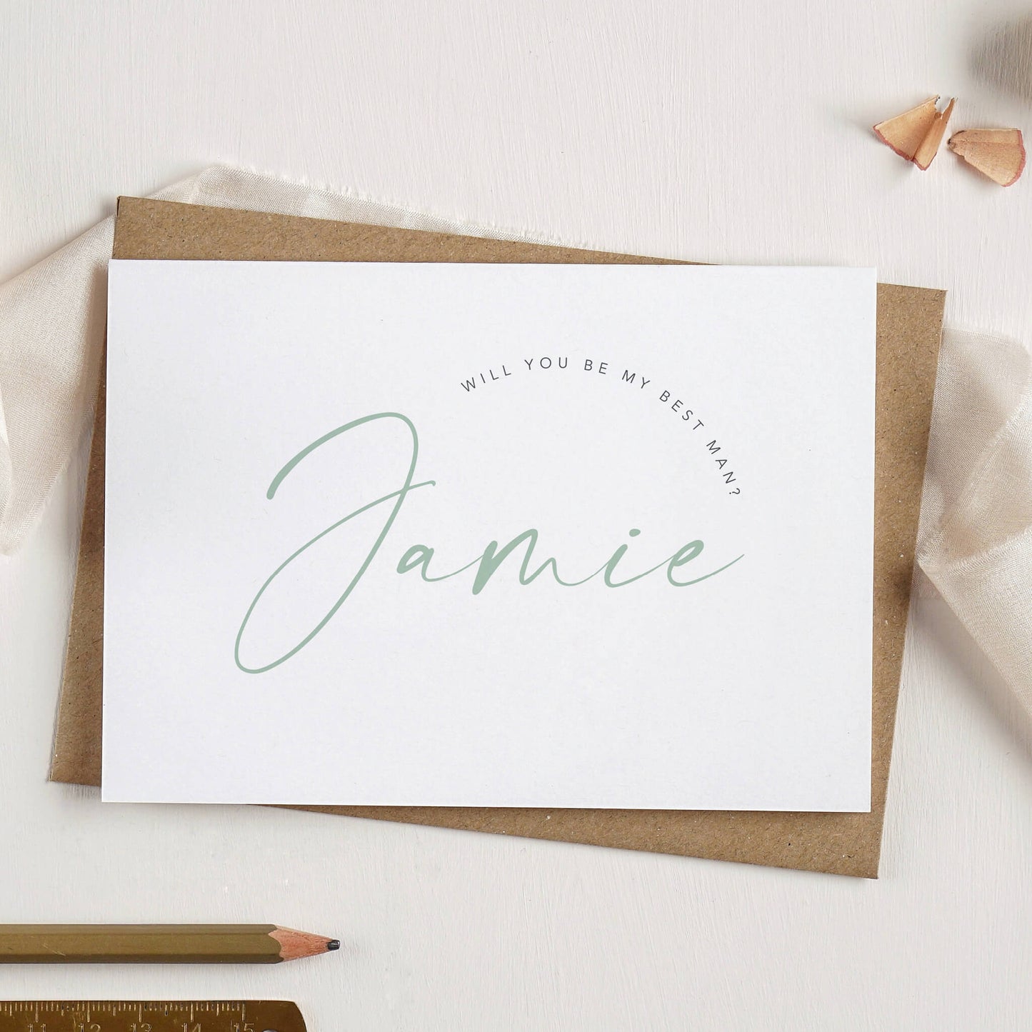 Will You Be My Best Man / Usher Card