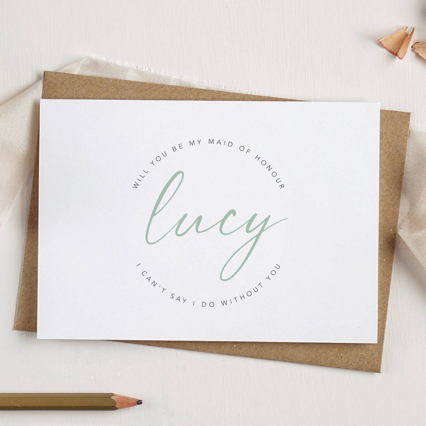 Will You Be My Bridesmaid / Maid of Honour / Flower Girl Card