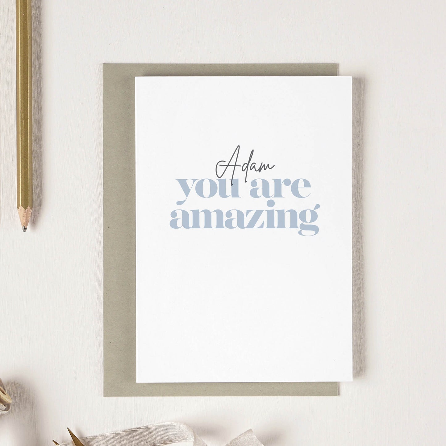 Personalised You Are Amazing Card
