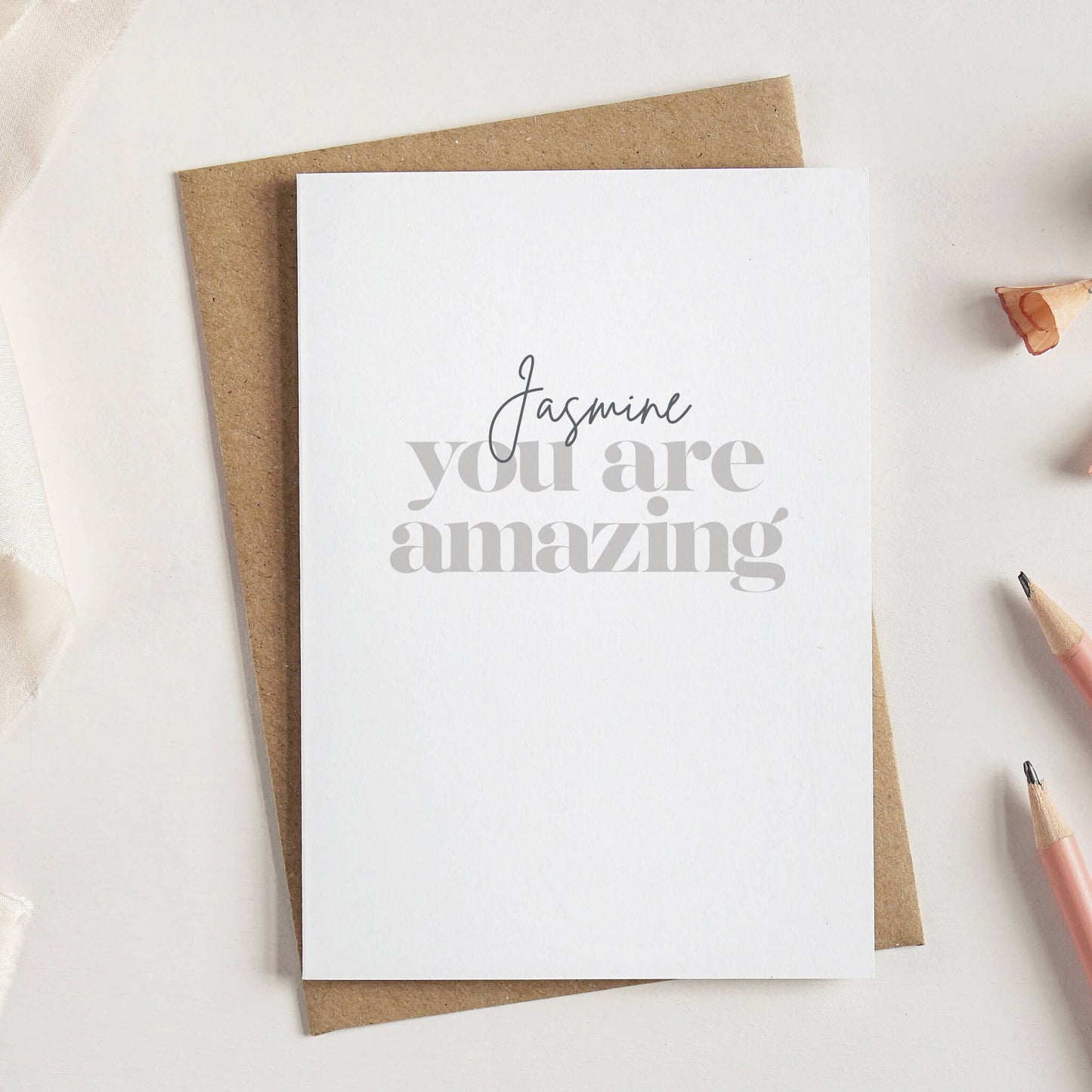 Personalised You Are Amazing Card