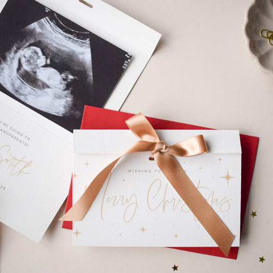 Christmas Pregnancy Announcement Card