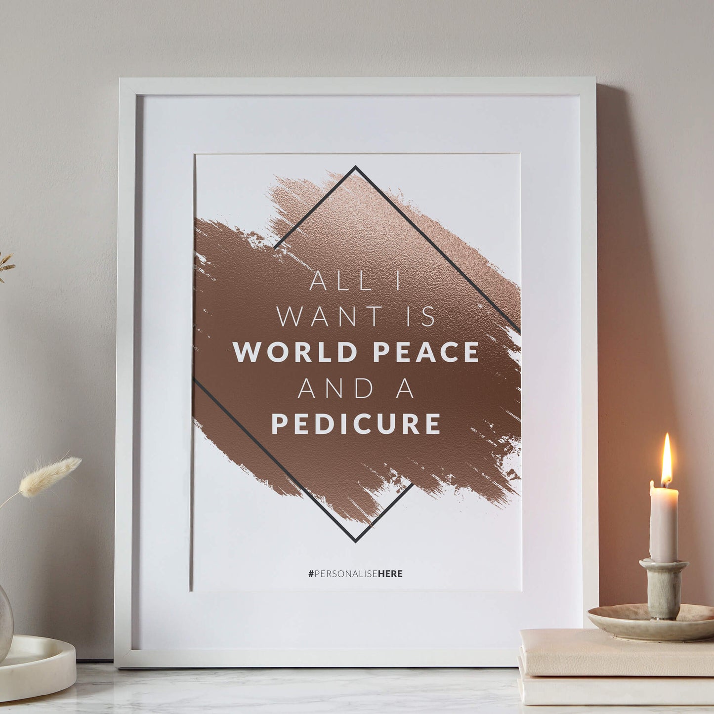 Rose Gold Beauty Print