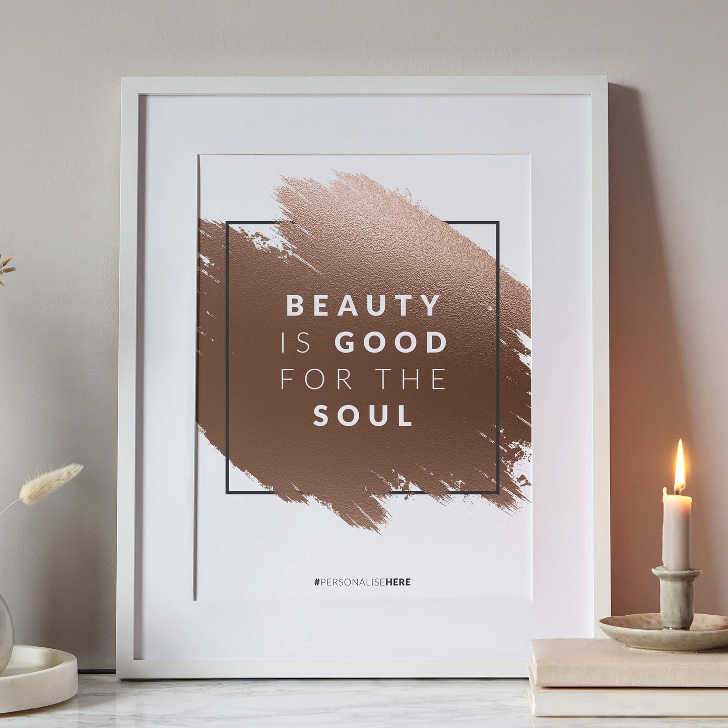 Rose Gold Beauty Print
