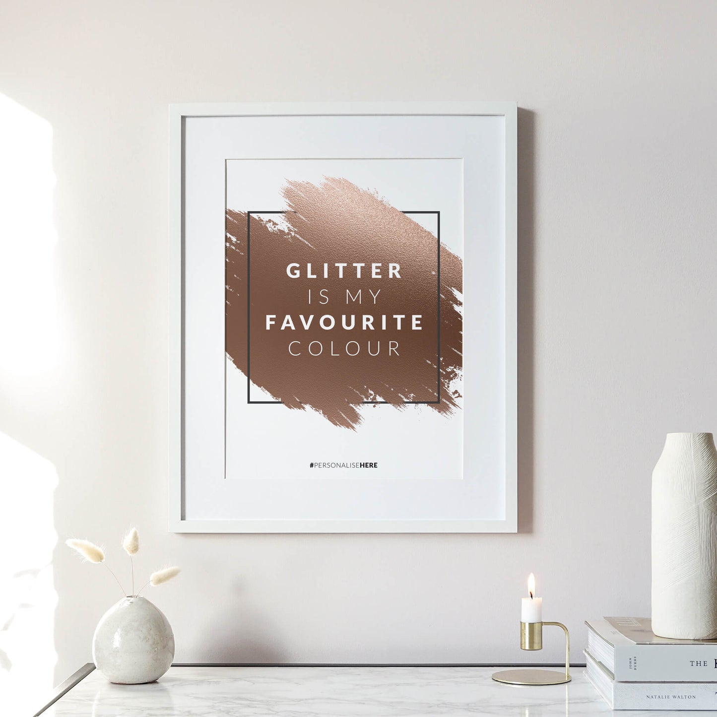 Rose Gold Beauty Print