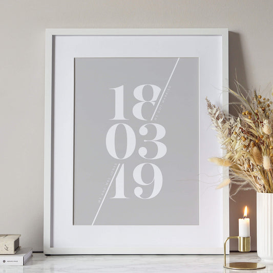Personalised Date Print