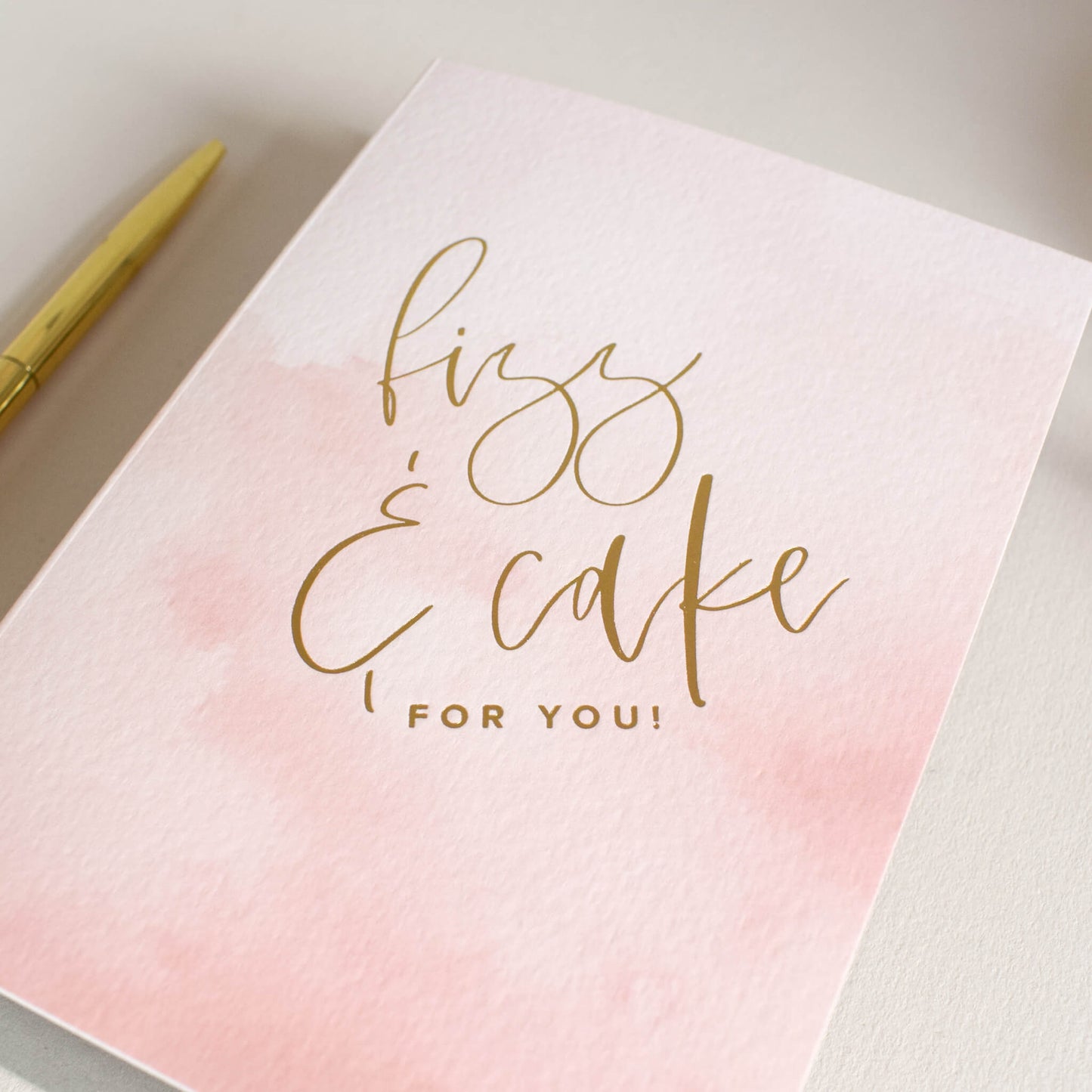 Fizz and Cake Birthday Card
