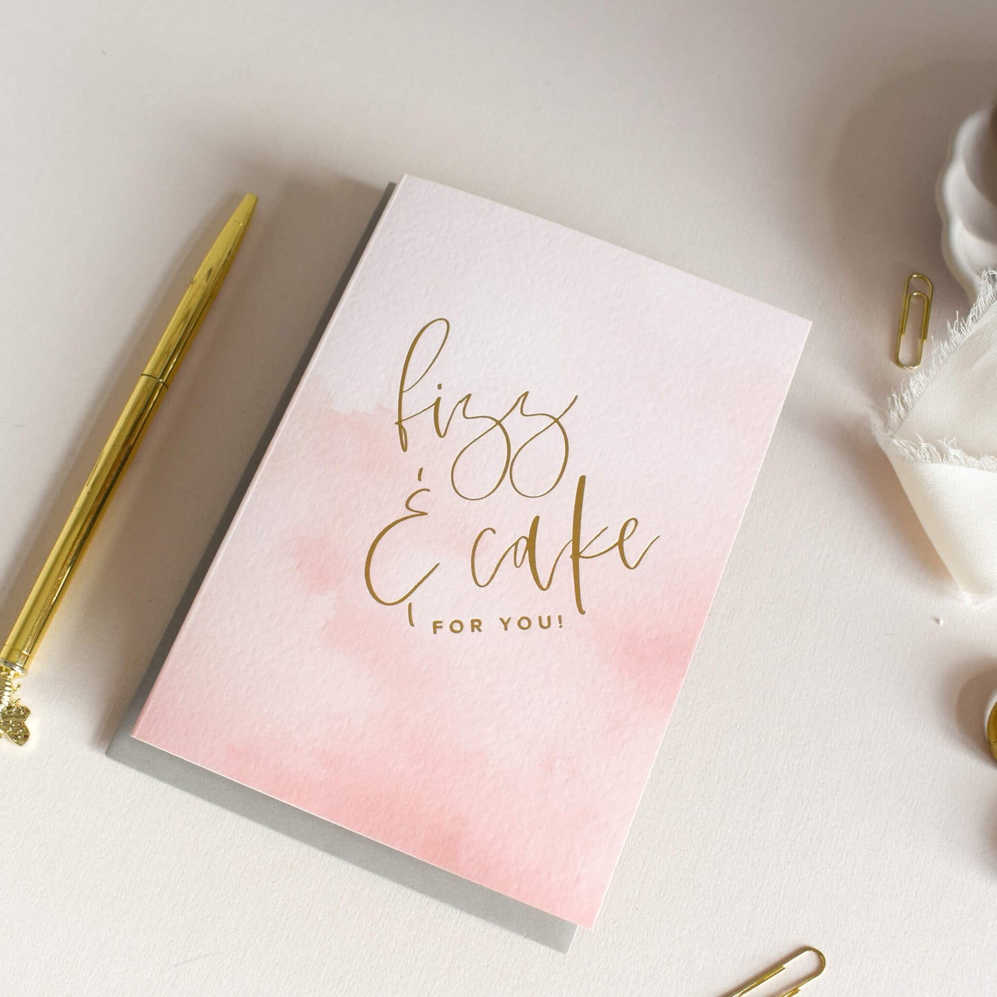 Fizz and Cake Birthday Card