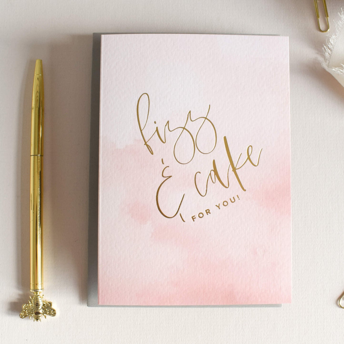 Fizz and Cake Birthday Card