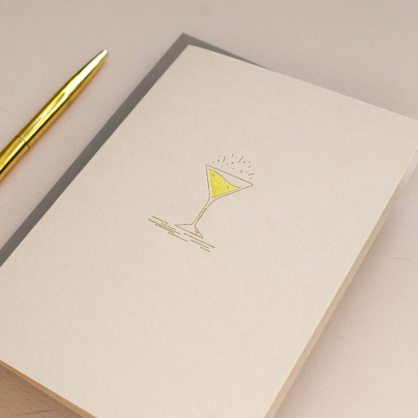 Gold Cocktail Card