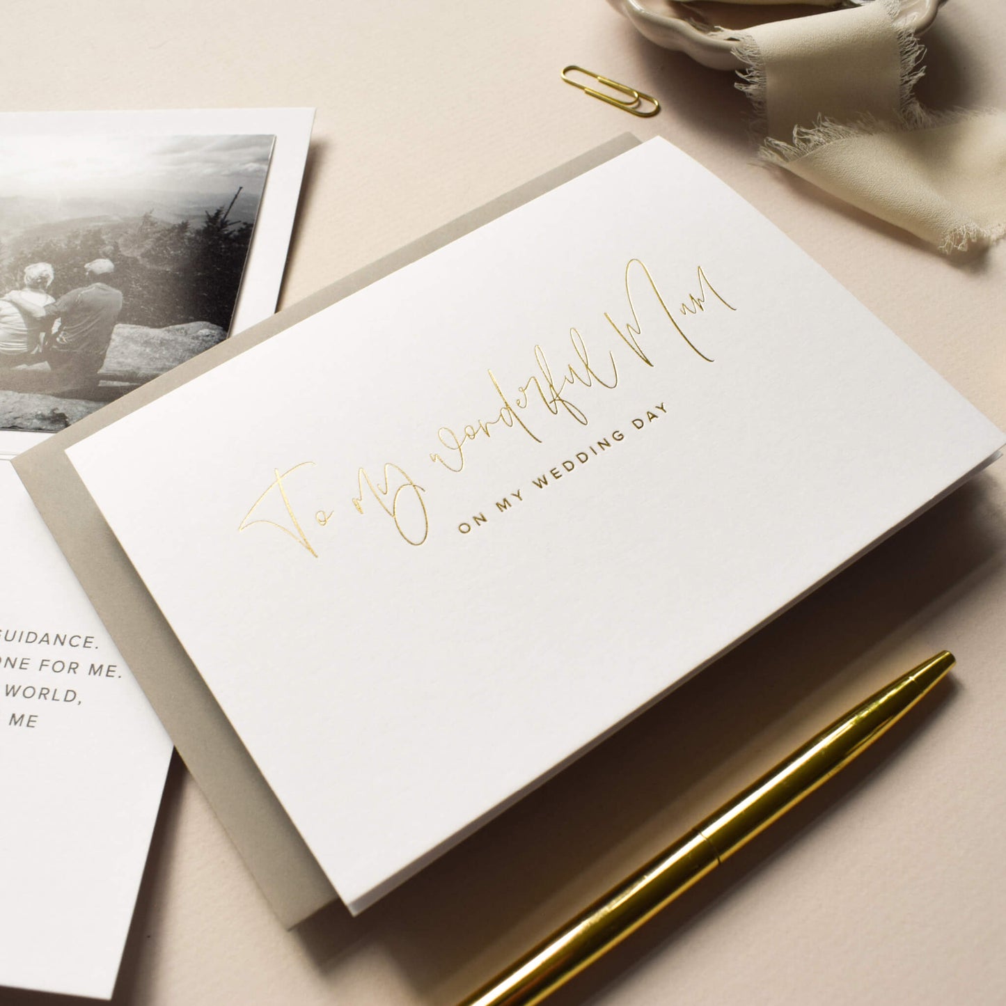 To My Wonderful Mum On My Wedding Day