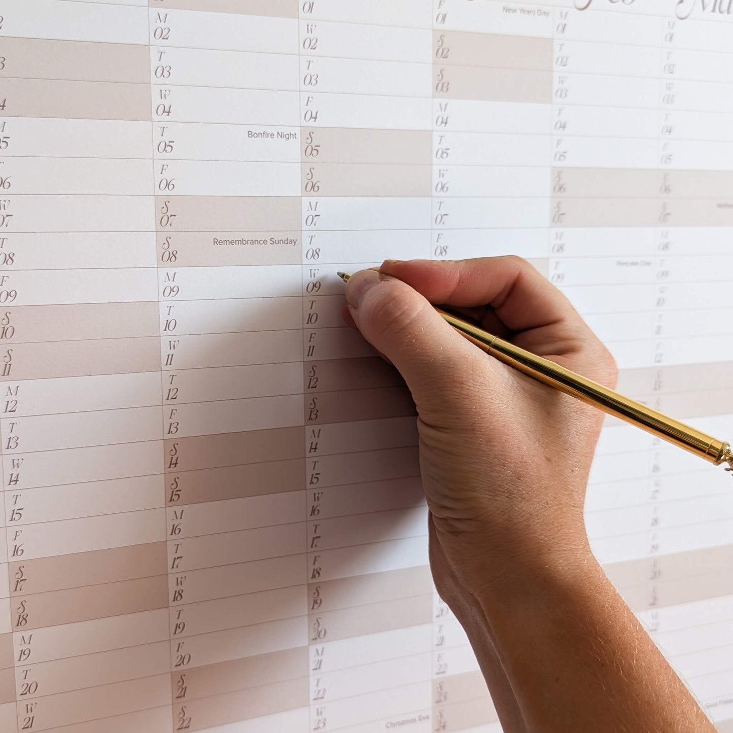 2026/27 Academic Year Wall Planner