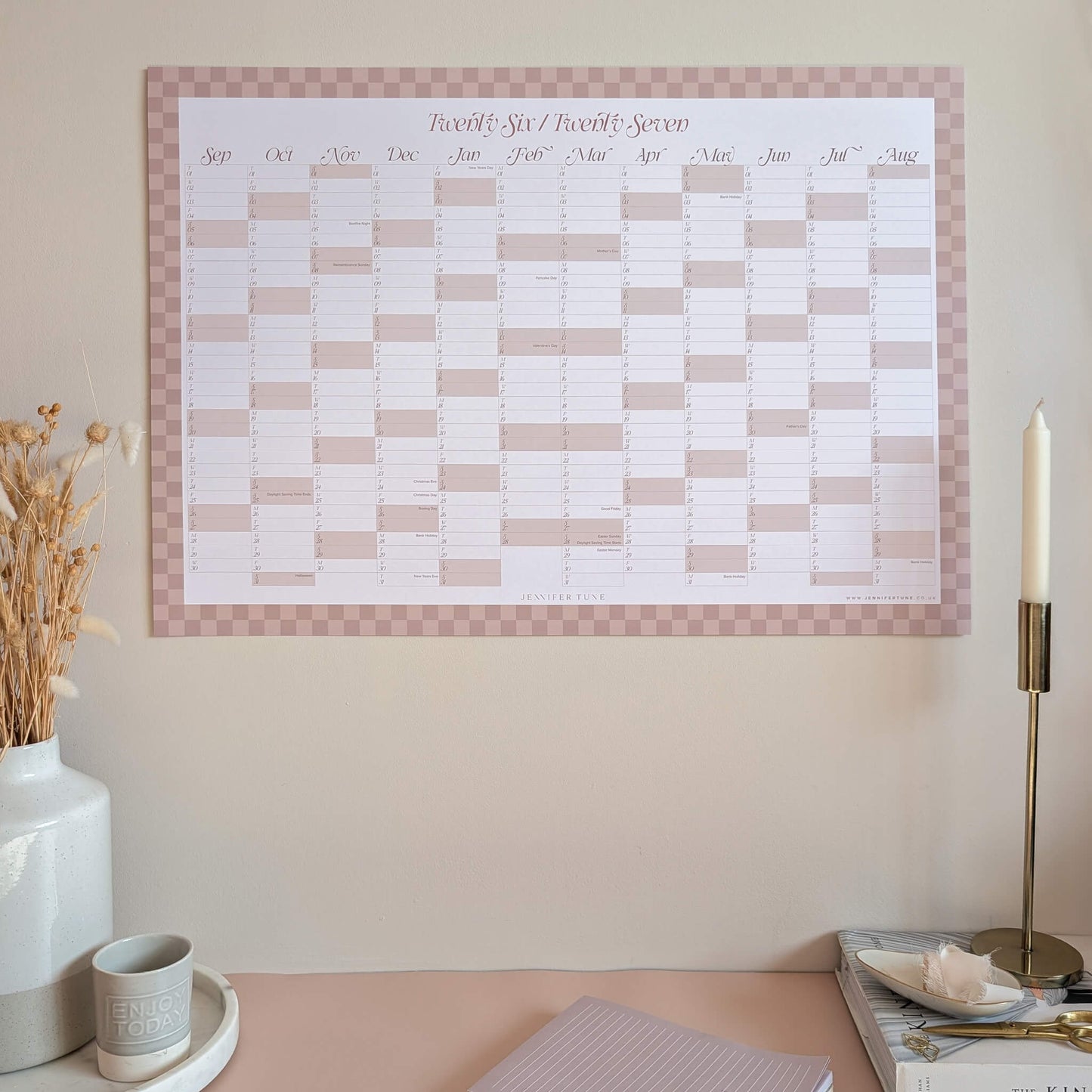 2026/27 Academic Year Wall Planner