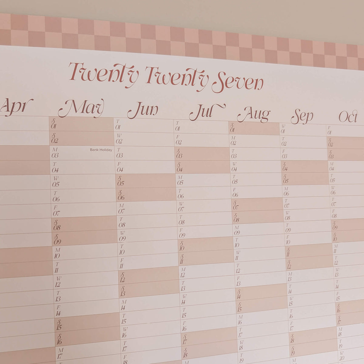 2027 Wall Planner