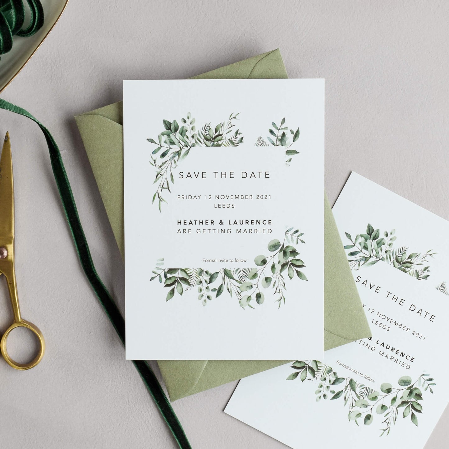 The Verdant Save The Date Sample