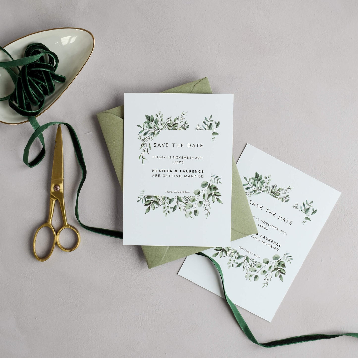 The Verdant Save The Date Sample