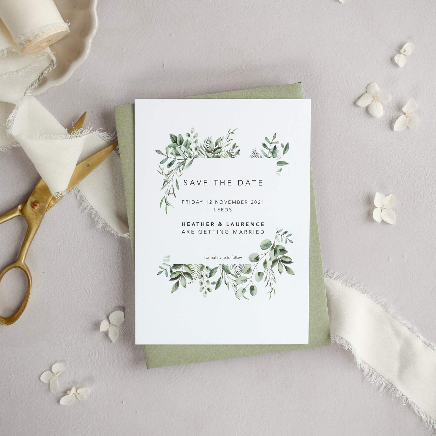 The Verdant Save The Date Sample