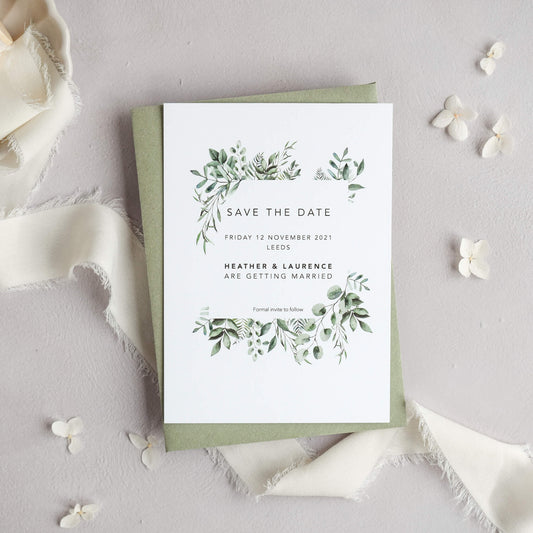 The Verdant Save The Date Sample
