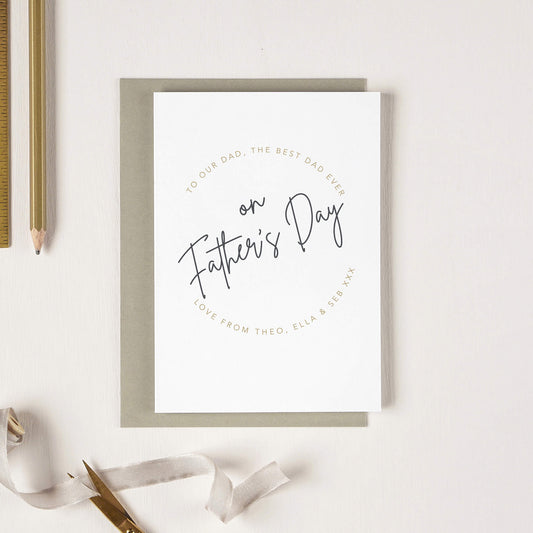 Personalised Card For Father's Day