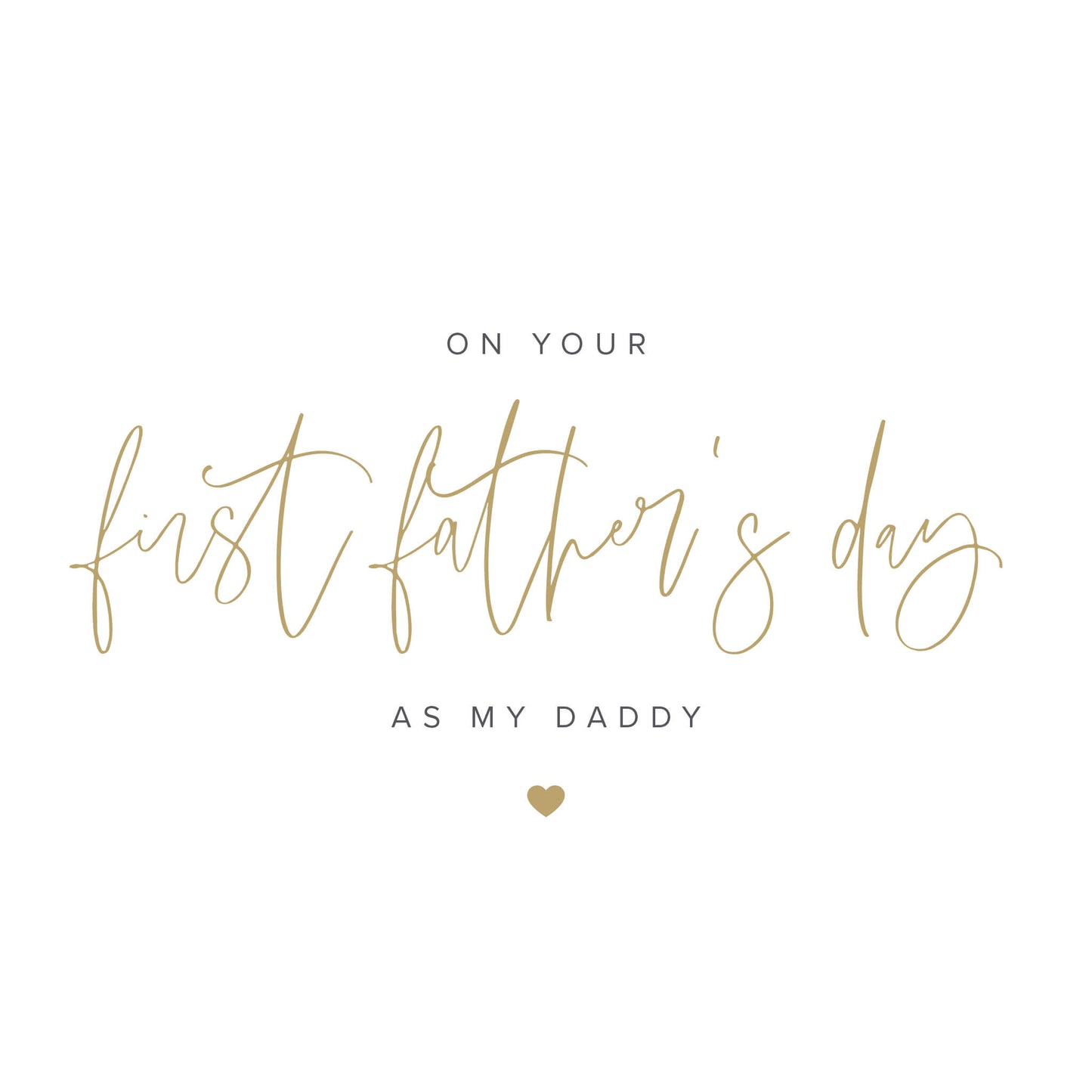 First Father's Day Card