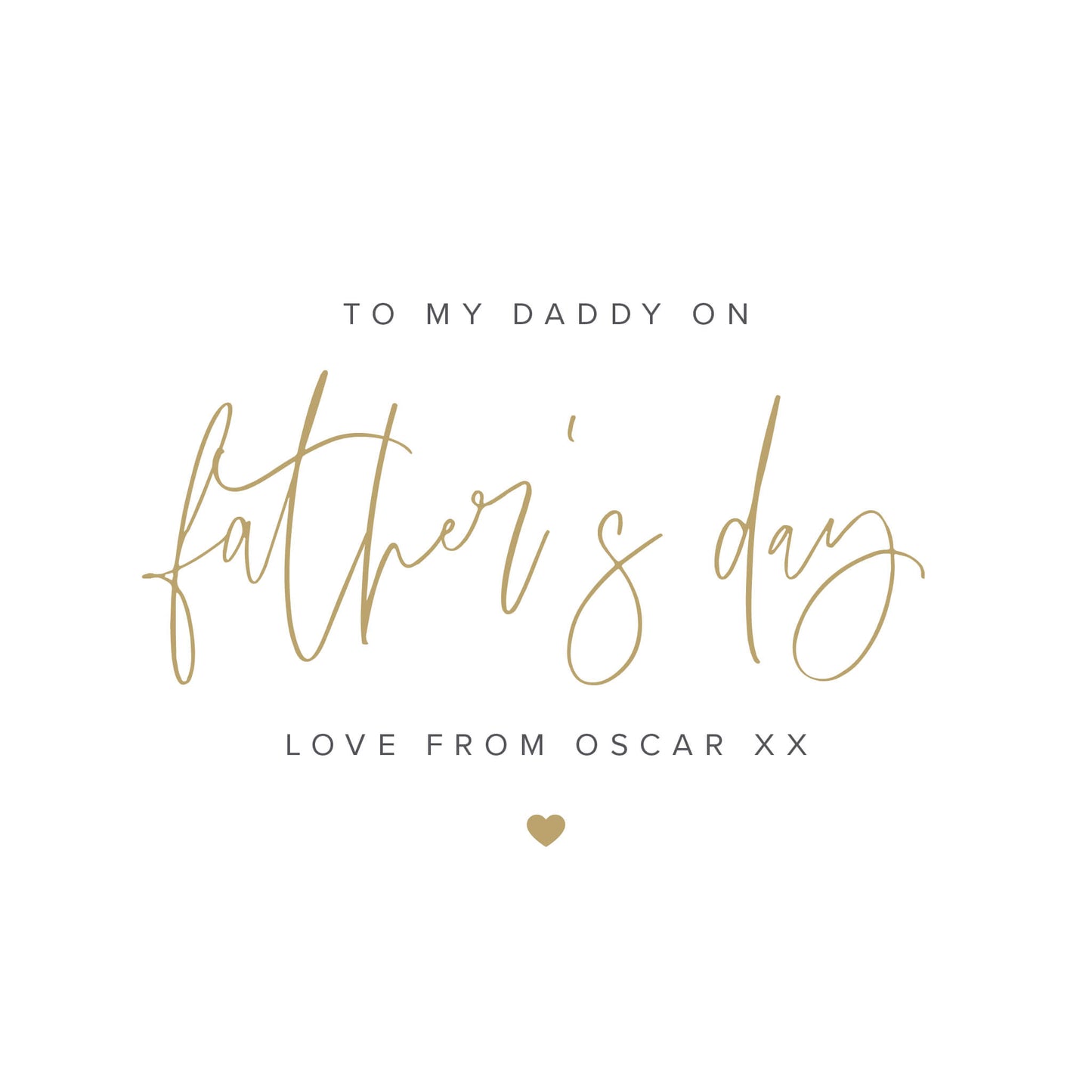 Personalised Father's Day Card