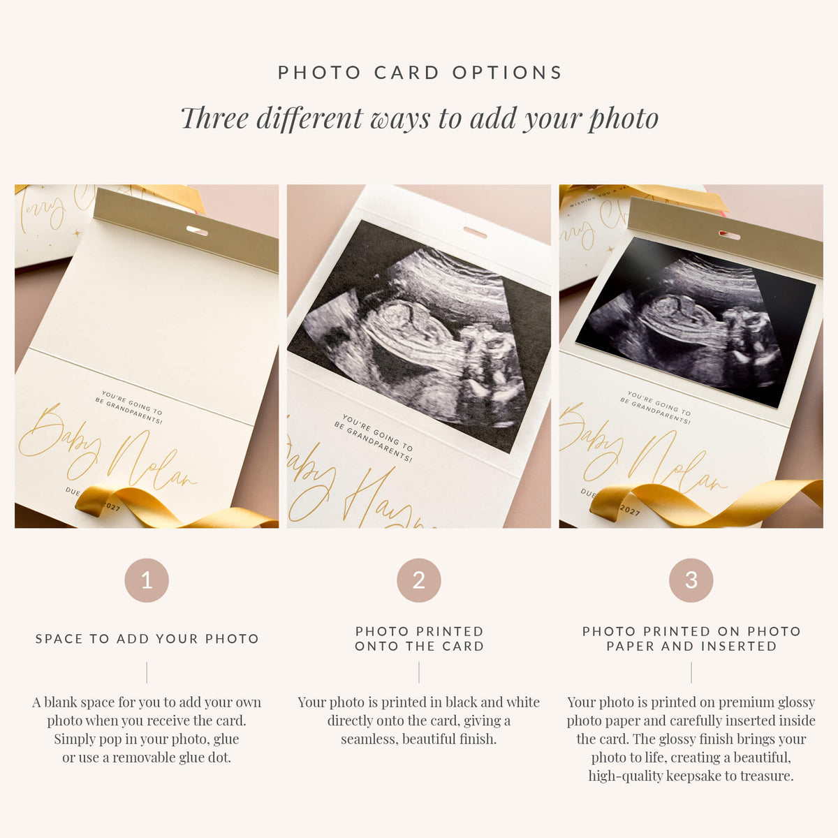 Christmas Pregnancy Announcement Card