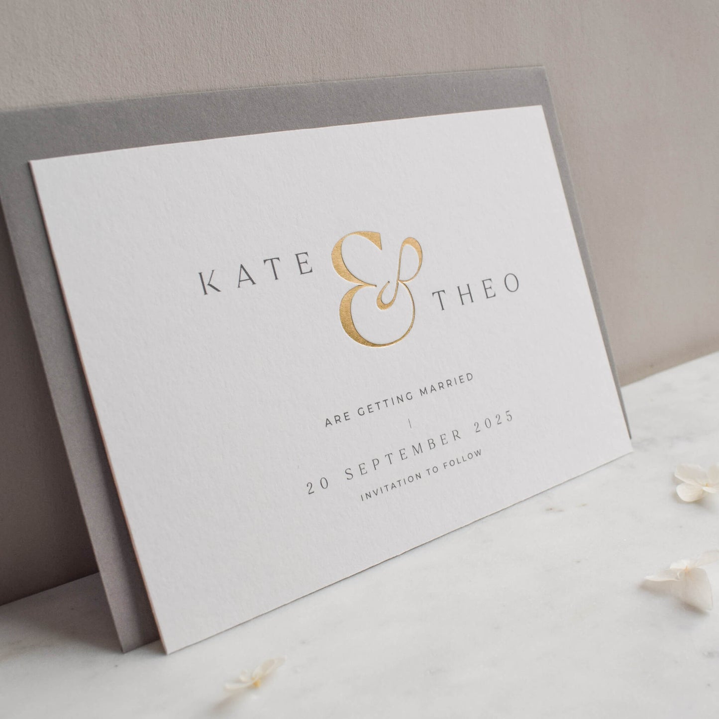 The Ampersand Save The Date Sample