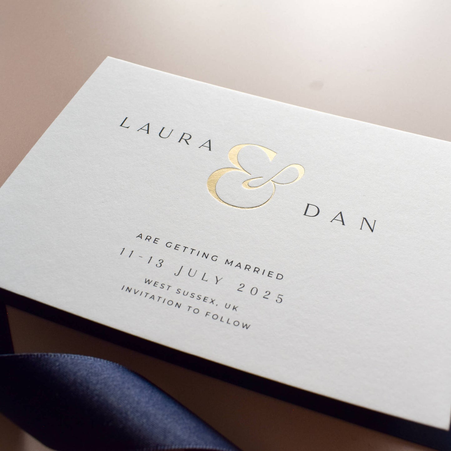 The Ampersand Save The Date Sample