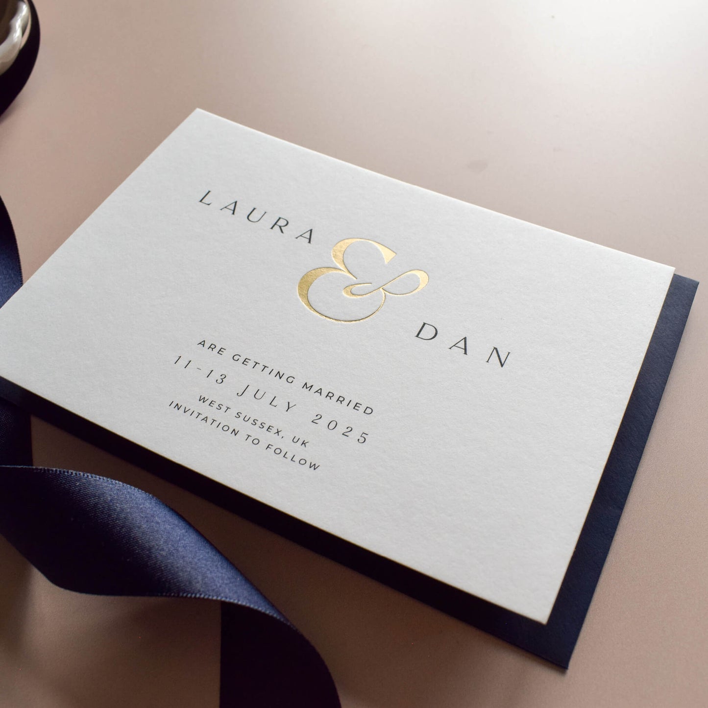 The Ampersand Save The Date Sample