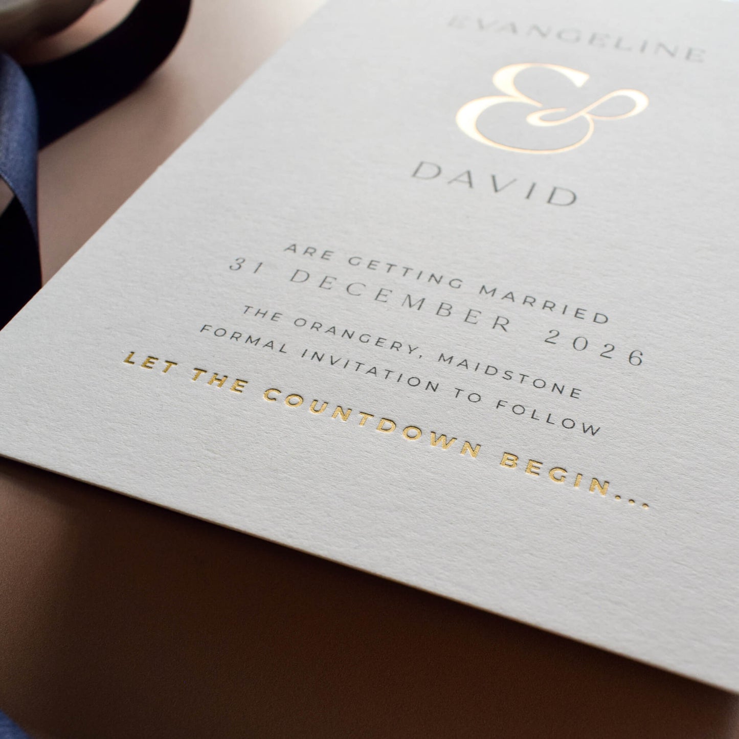 The Ampersand Save The Date Sample