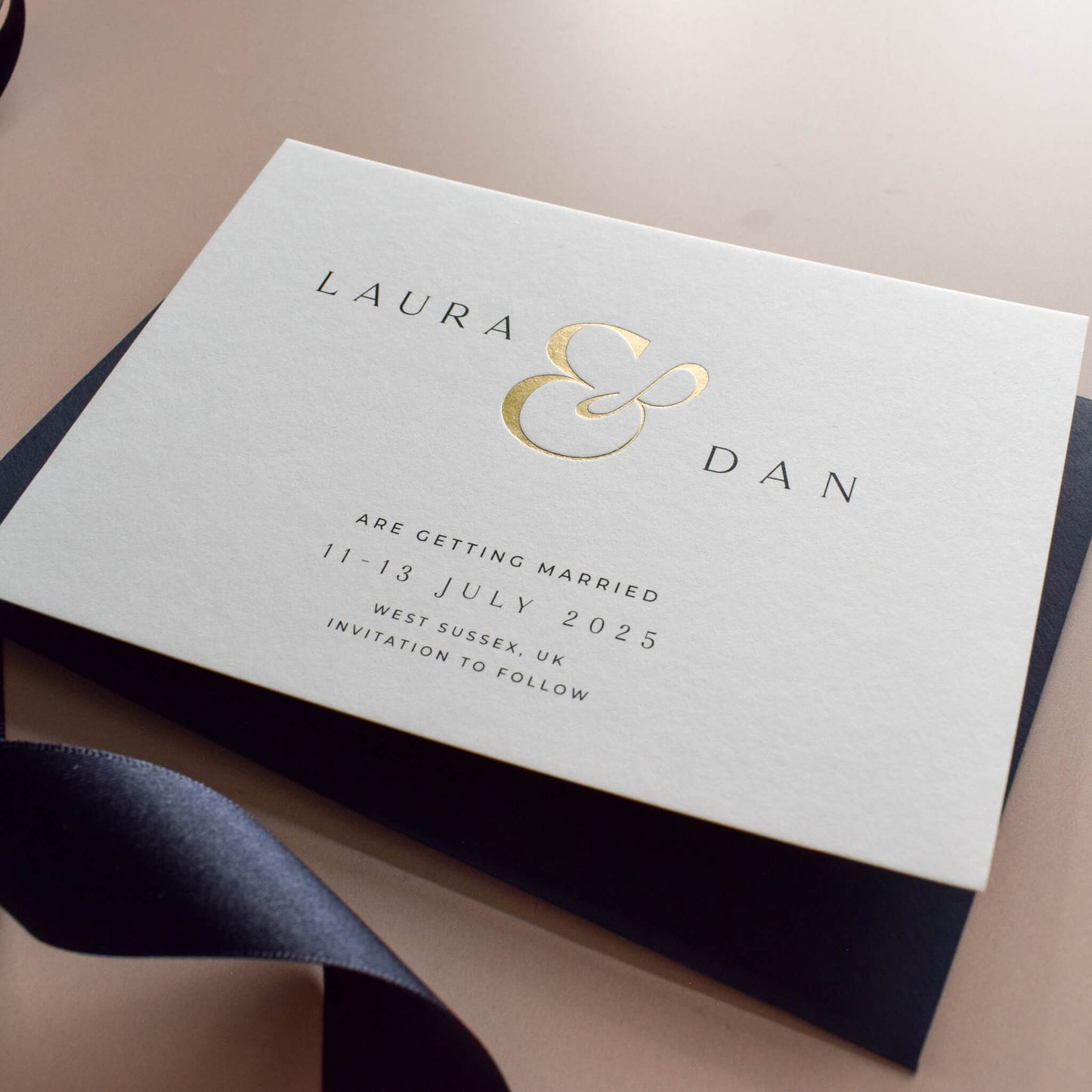 The Ampersand Save The Date Sample