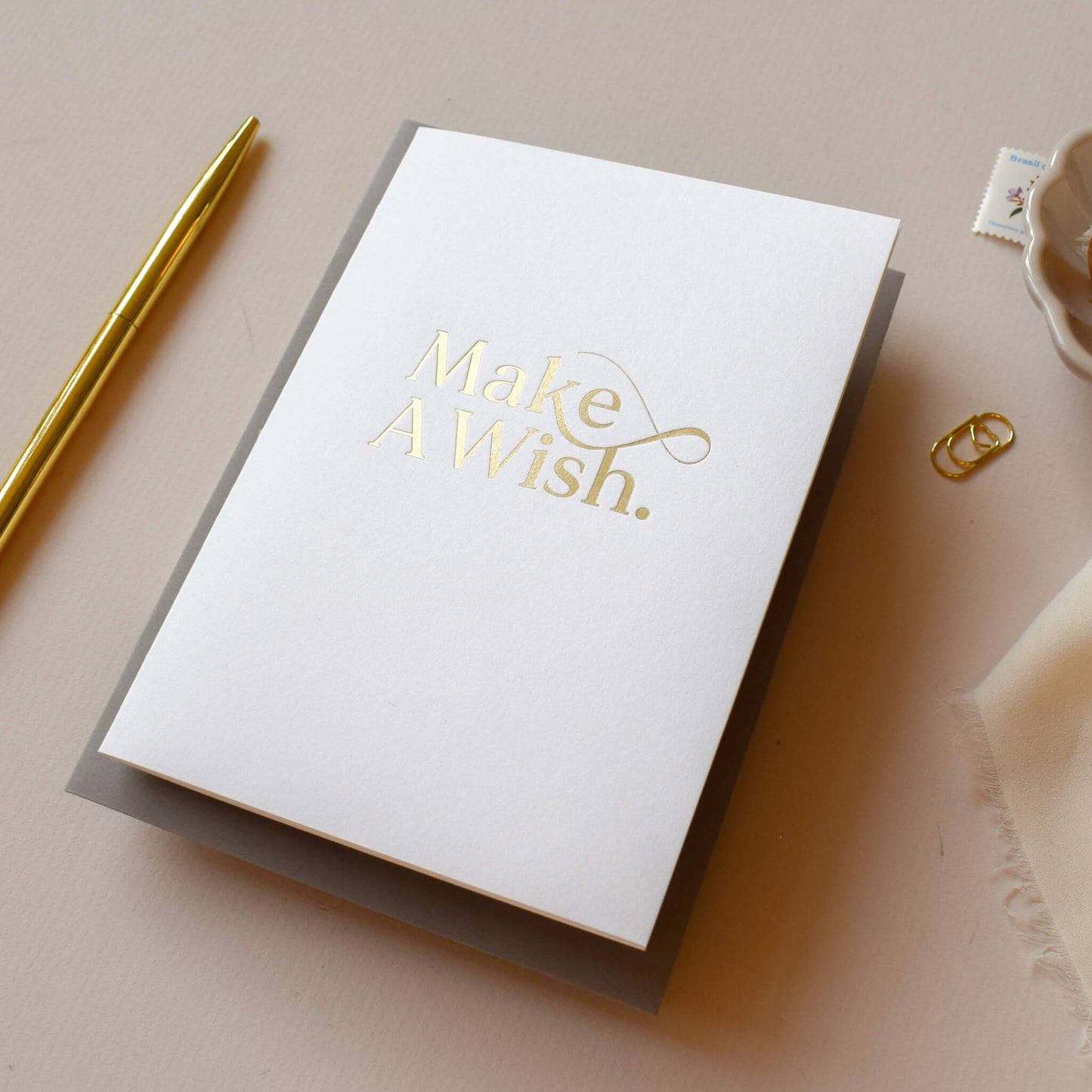 Make A Wish Hot Foil Card