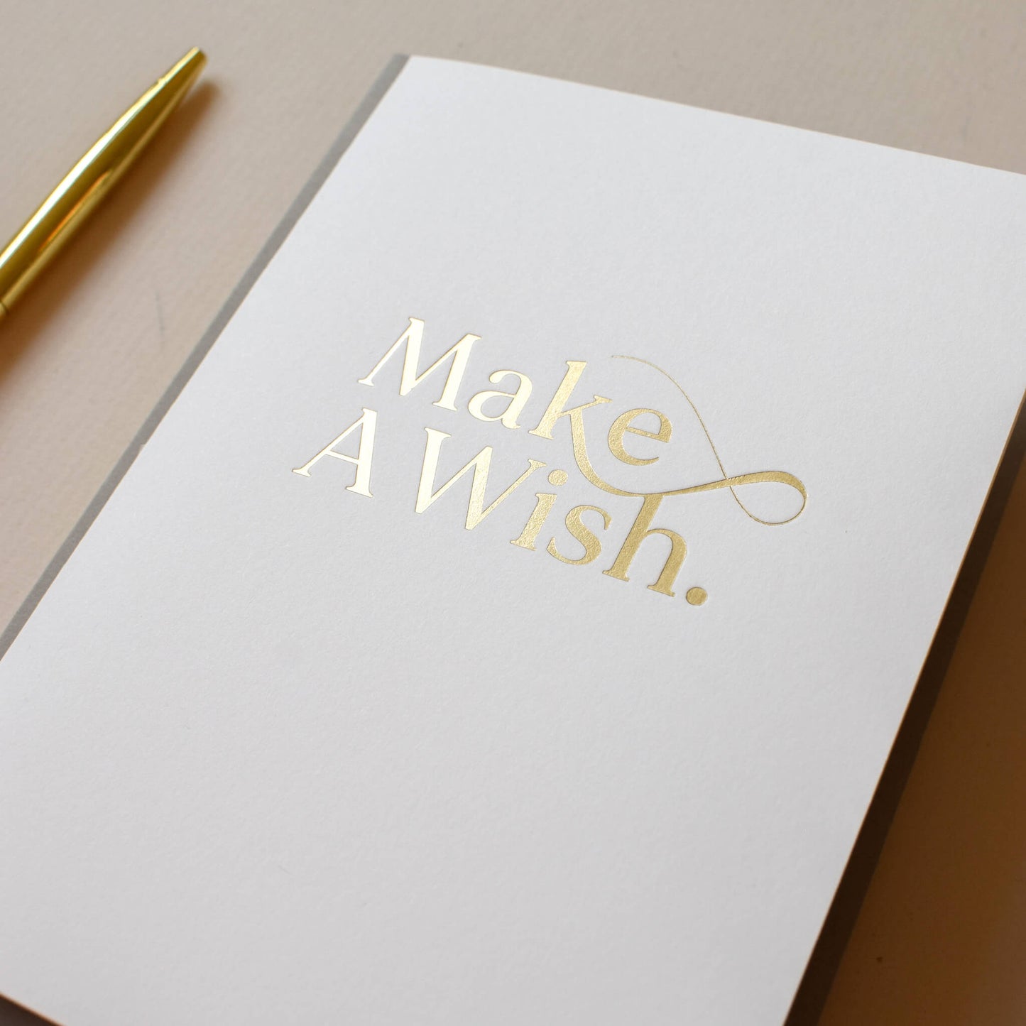 Make A Wish Hot Foil Card